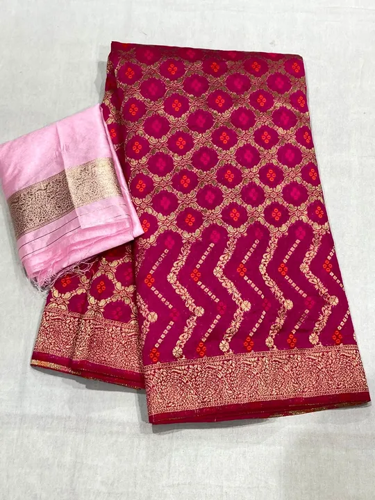 😍 *New collection* 😍

🥰🥰 Full stock 🥰🥰


👉👉 *Dola ression silk fabric saree  with beautiful  uploaded by Gota Patti manufacturing on 6/21/2023