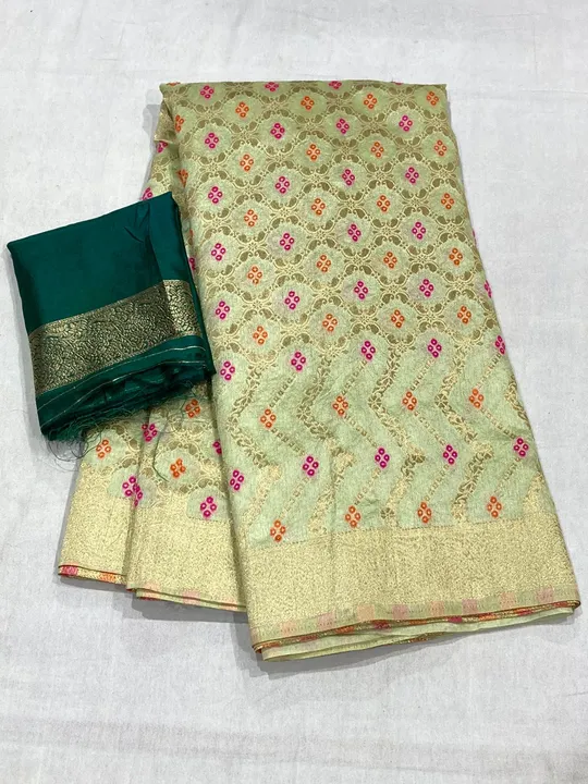 😍 *New collection* 😍

🥰🥰 Full stock 🥰🥰


👉👉 *Dola ression silk fabric saree  with beautiful  uploaded by Gota Patti manufacturing on 6/21/2023