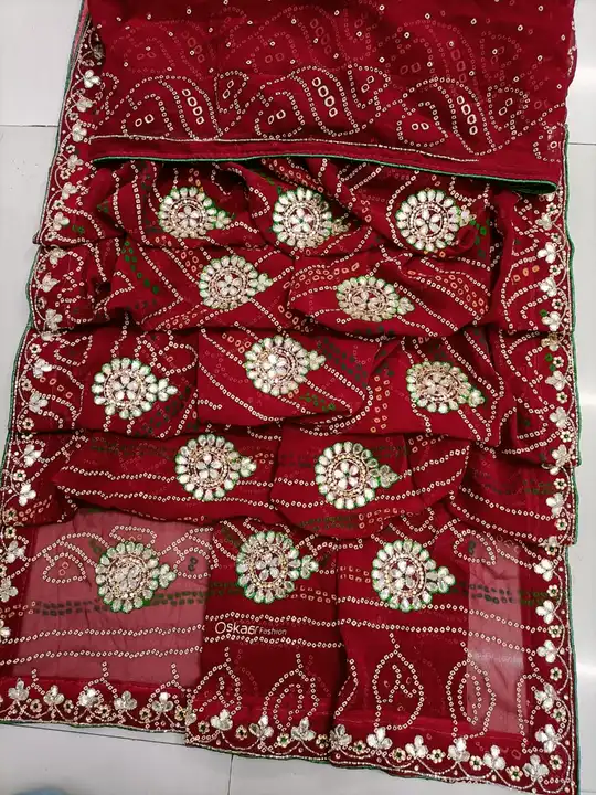 😍😍 *NEW LAUNCHED CHUNRI SPECIAL*😍🤩

💃🏻 Exclusive 6 Colour Matching Chart 😍

💃🏻 Georgette Fa uploaded by Gotapatti manufacturer on 6/22/2023