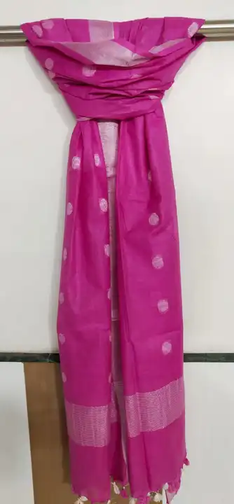 Cotton Linen Rasgulla Cut Work Design Dupatta  uploaded by Kiran Textile on 6/22/2023