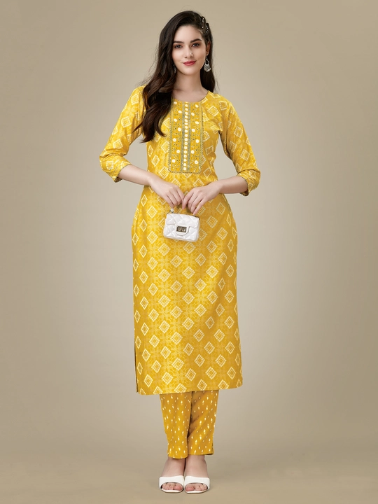 Trendy stylish kurti with Pant uploaded by The Shopping Icon on 5/28/2024