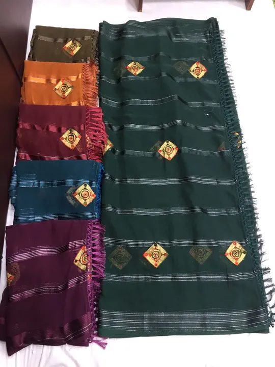 Fancy work saree uploaded by Jayesh saree center on 6/22/2023