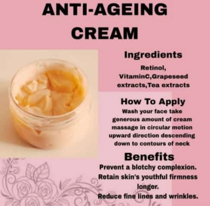 Post image Anti ageing cream
Bulk order also available