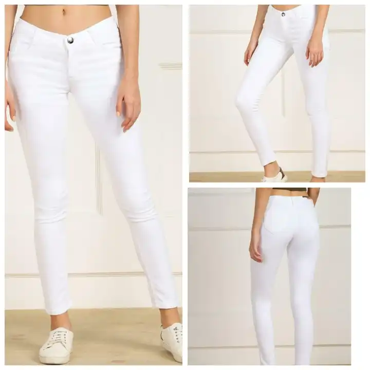Women white jeans  uploaded by S CUBE on 6/22/2023