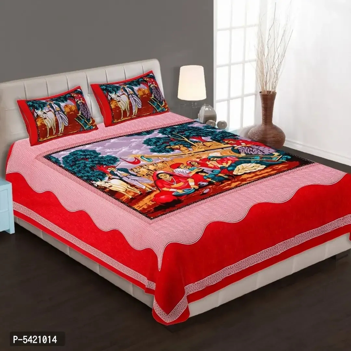Cotton Rajesthani Printed Bedsheet With 2 Pillow covers  uploaded by business on 6/22/2023