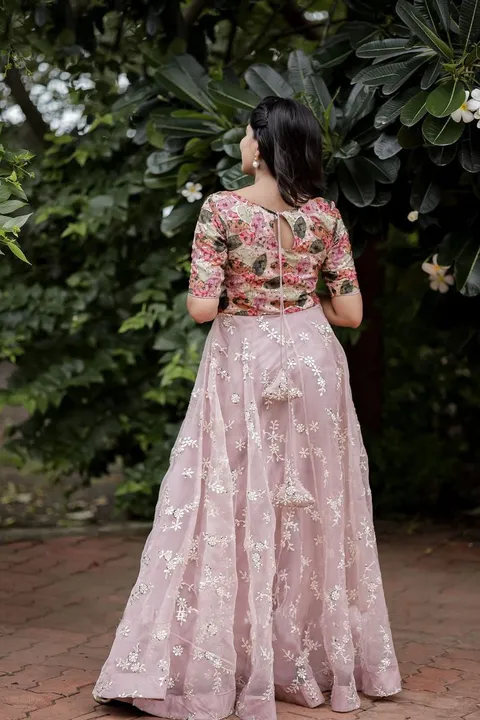 Organza Chikankari Dress uploaded by Rang Bhoomi on 6/22/2023