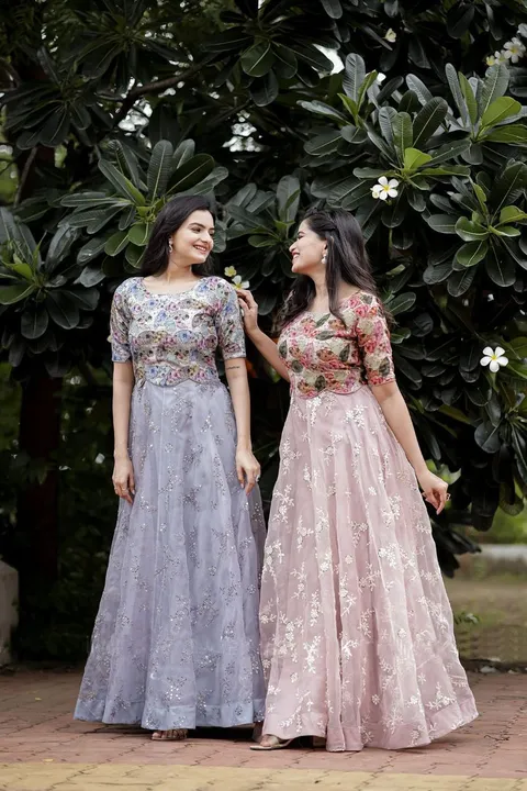 Organza Chikankari Dress uploaded by Rang Bhoomi on 6/22/2023