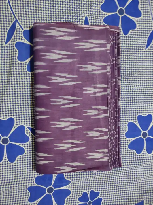 Pure Bhagalpuri Cotton ikkat weaving design fabric  uploaded by Linen Saree Hub on 6/22/2023