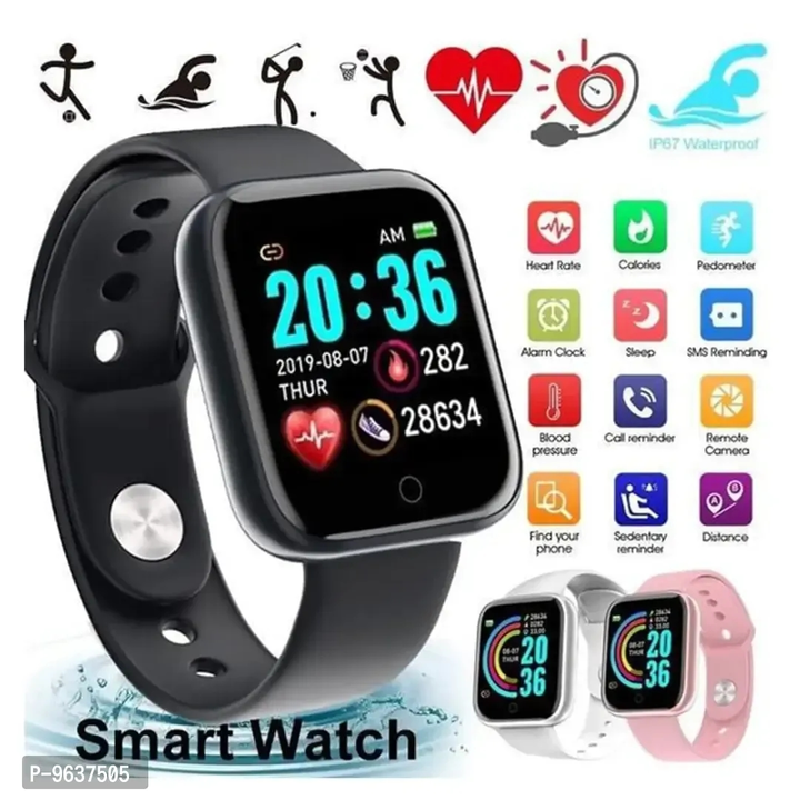 Smart Watch - Stylish D20 Bluetooth Smart Watch Fitness Band Watch for Men -Women with Heart Rate Ac uploaded by Prince Tiwari on 6/2/2024