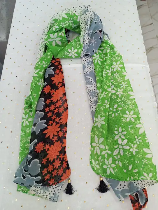 Premium quality georgette stoles uploaded by Talin Collection on 6/22/2023