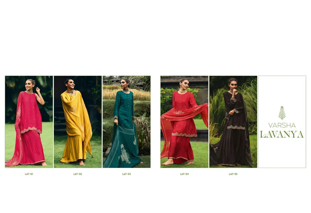 Varsha Designer Suit  uploaded by Maa Fabircs on 6/22/2023