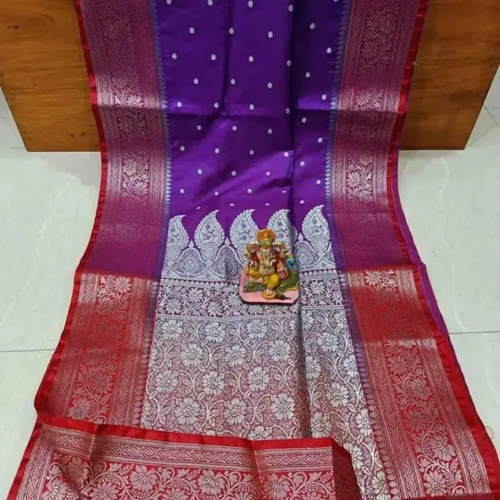 Banarasi semi katan silk sarees  uploaded by Zeya Textiles on 6/22/2023