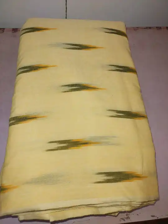 Cotton ikket fabric  uploaded by Linen Saree Hub on 6/22/2023