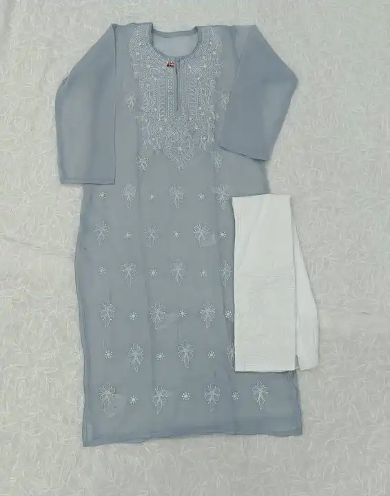 Georgette Chikankari set uploaded by business on 6/22/2023
