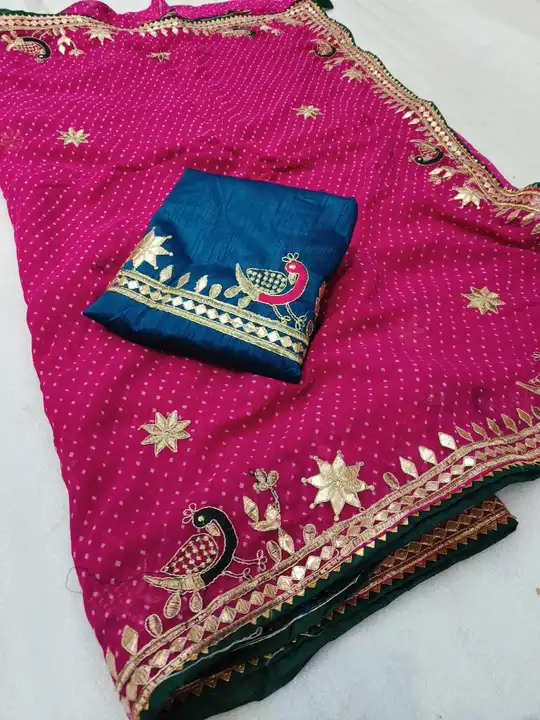 New Exclusive Wow Looking Party Wear Traditional Chundri Saree uploaded by Celeb Styles on 6/22/2023
