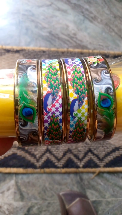 Peacock bangles🦚 uploaded by business on 6/22/2023