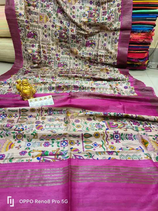 BHAGALPURI PURE TUSSUR GHICHA SAREE  uploaded by S.N.COLLECTIONS  on 6/22/2023