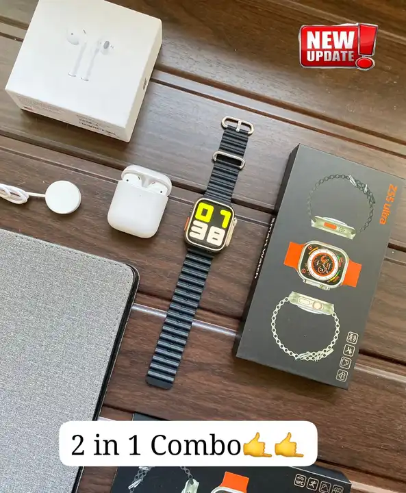 *Biggest Hit 🎯 Apple series 8 Ultra 45 mm Model z55 with Airpods 2 Generation ❣️ Combo* uploaded by SpidyShop345 on 6/22/2023