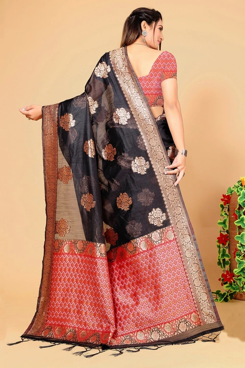 cotton silk zari weaving saree uploaded by Niyog Fashion on 6/22/2023