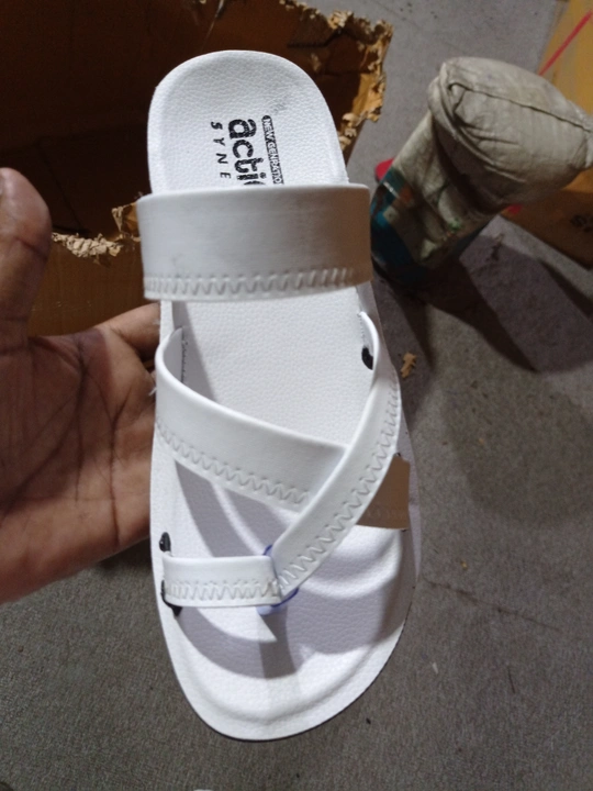 Pu slippers with box  uploaded by Al fine footwear jajmau kanpur on 6/22/2023