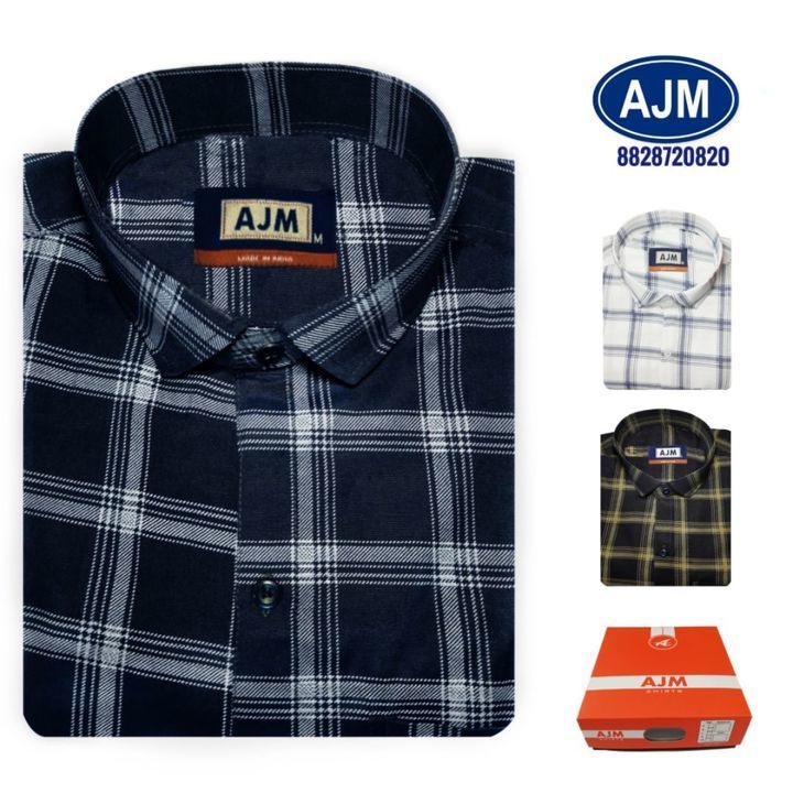 Mens Checks Shirt Cotton Cash On Delivery uploaded by AJM Exports Pvt Ltd on 3/14/2021