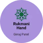Business logo of Rukmani hand printers