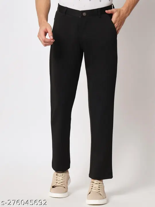 Men Solid Plain Simple Lycra Trouser 7 all colour size 26 28 30 uploaded by Jaipur Enterprises on 6/22/2023