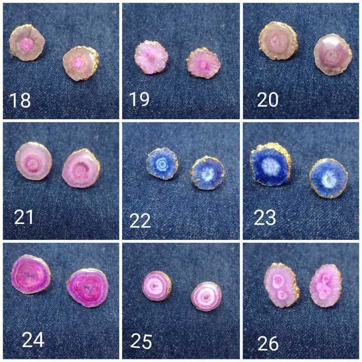 Gemstone stud earrings  uploaded by business on 3/14/2021