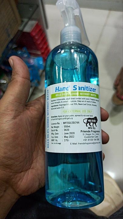 Trigger sanitizer spray 550 ml
Mrp 275
Lock/unlock
Make in india uploaded by business on 7/15/2020