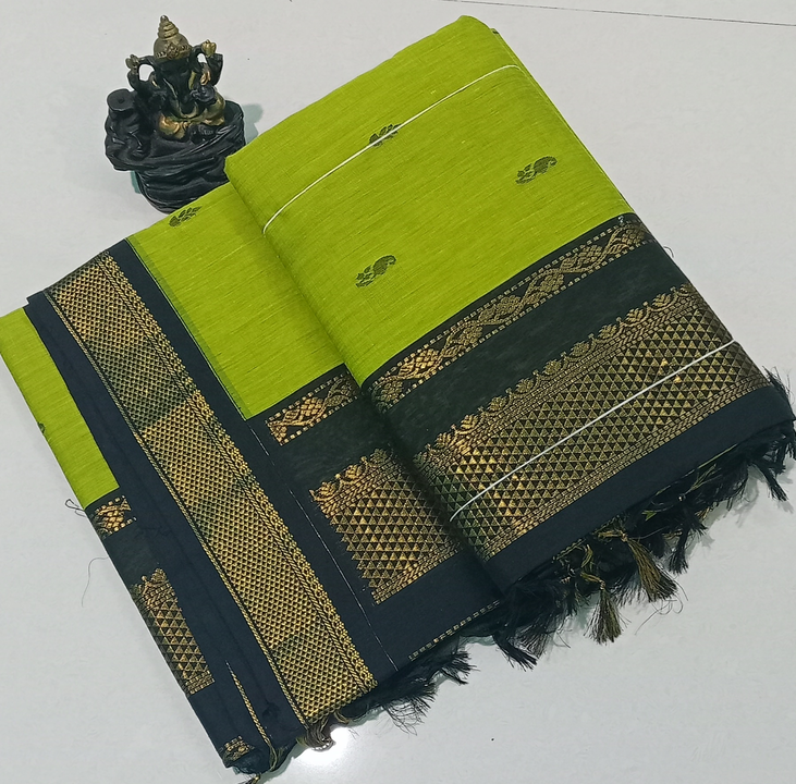 Kalyani cotton saree gadwal paithani saree manufacturer wholesaler. uploaded by Kanishka silks on 6/22/2023