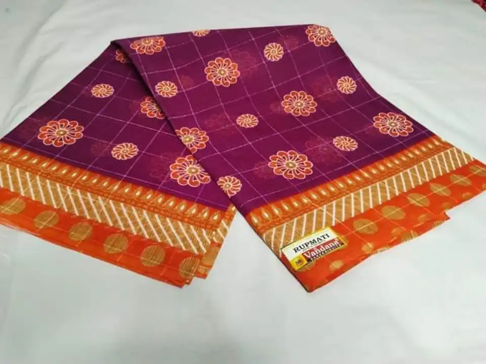 Pure cotton saree uploaded by Aboroni saree Collection on 6/22/2023