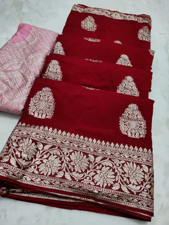 Today sale price 
💖💖new Launching💖💖



🥰🥰big sele pure mungasilk with beautiful rose 🌹 zari w uploaded by Gotapatti manufacturer on 6/23/2023