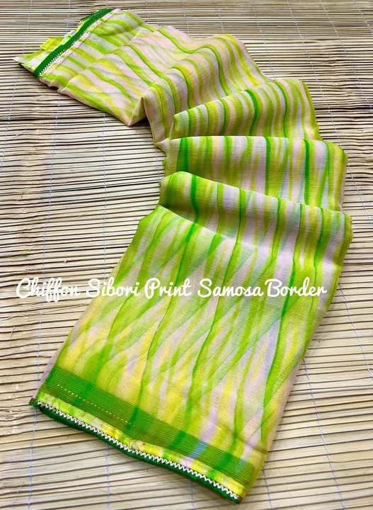 Georgette Fancy Mill Print Saree  uploaded by business on 6/23/2023