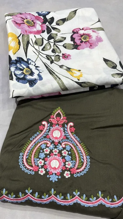 Pure print cotton shirt with cotton salwar work .. msp 850+$ uploaded by business on 6/23/2023