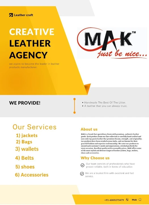 Factory Store Images of MAK (the leather hub)