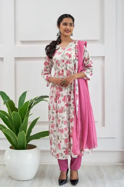 cotton kurtis dupatta and  pent set  uploaded by business on 6/23/2023