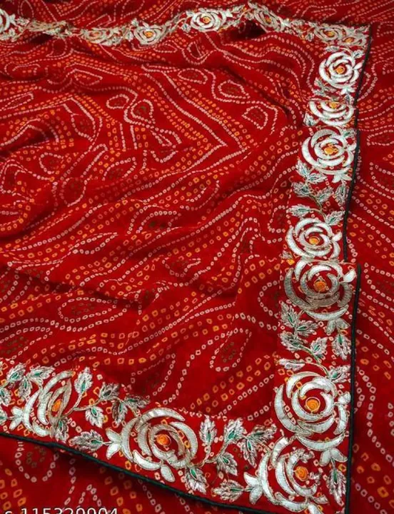 Georgette best fabric guarantee 
bandhni prints uploaded by ShopiStyle on 6/23/2023