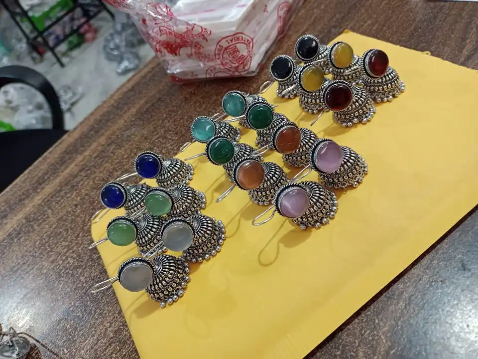 Brass jhumka uploaded by Affordable earrings collection  on 6/23/2023