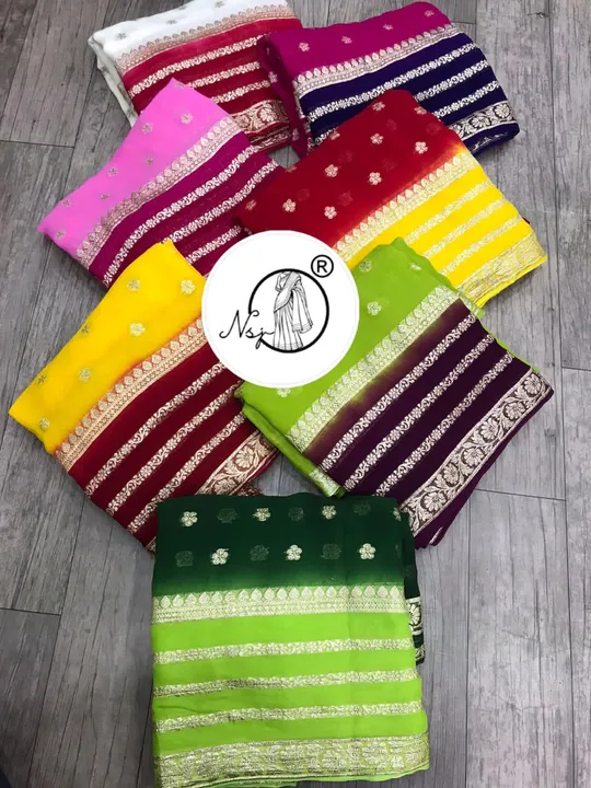 Post image Pure jhorjat fabric with beautiful zari waiving saree