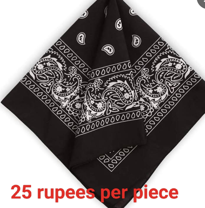 New trending handkerchief 💥 fabric cotton. Size full uploaded by R.S.G Readymade , Shani cloth house  on 6/23/2023