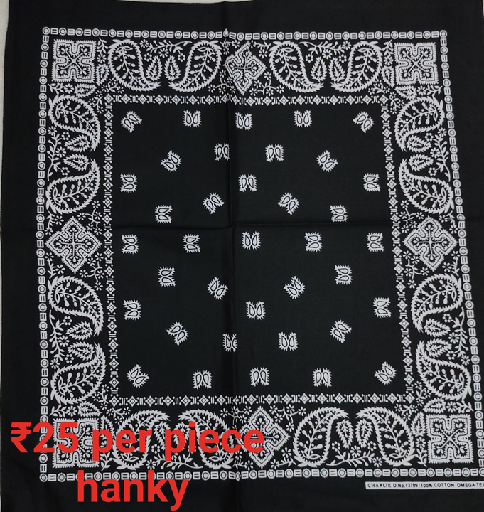 New trending handkerchief 💥 fabric cotton. Size full uploaded by R.S.G Readymade , Shani cloth house  on 6/23/2023