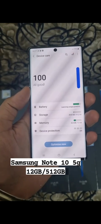 Samsung Note 10 12gb ram 512 gb rom new global stock  uploaded by R K watches and accessories on 6/23/2023