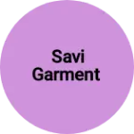Business logo of Savi garment