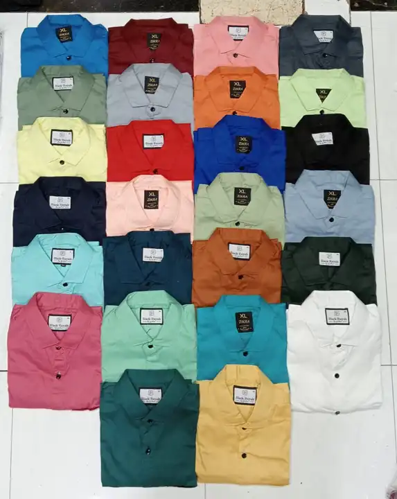 PLAIN COTTON SHIRTS

CAVARLY CROSS TWILL

SIZE.M-L-XL / PRICE.210 uploaded by business on 6/23/2023