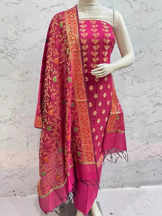 Banarasi suit  uploaded by Z i silk fabrics on 6/23/2023