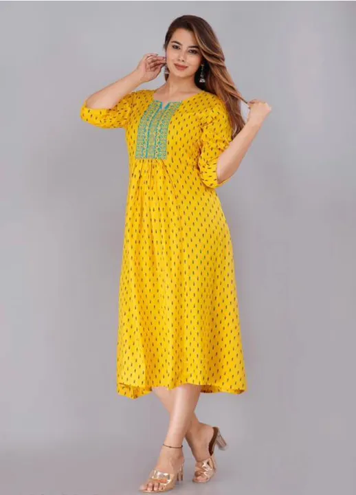 Gown kurti uploaded by Shree shyam garments on 6/23/2023