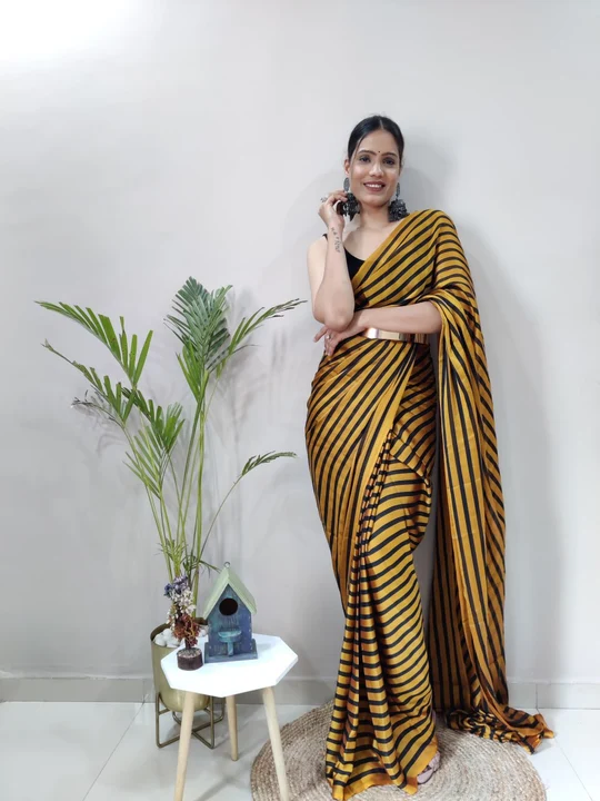 Beautiful designer party wear ready to wear rangoli silk saree uploaded by Teeya Creation on 6/23/2023