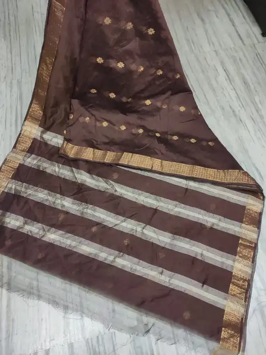 Semi Raw Silk Saree Weaving Work Design uploaded by Handloom Plus  on 6/23/2023