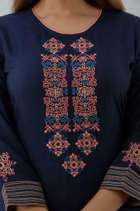 Ladies embroidery kurti skirt set
Size: S,M,L,XL,XXL,3XL
Length: 44inch
Work: embroidery 
Bottom:  uploaded by Ganpati handicrafts  on 6/23/2023