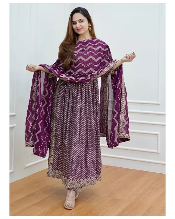 Gown Pant and Dupatta Set uploaded by Laila fashion on 6/23/2023